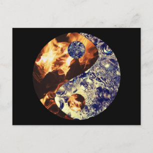 Postal de Fire & Ice Yin Yang
