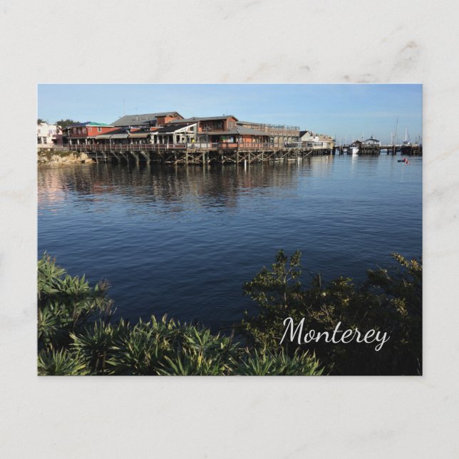 Postal de Fisherman's Wharf, Monterey, California (Anverso)