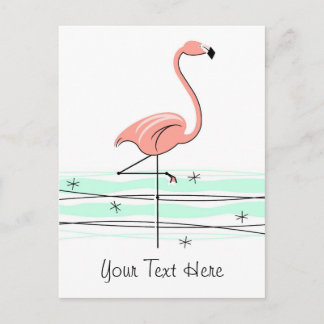 postal de Flamingo Ocean
