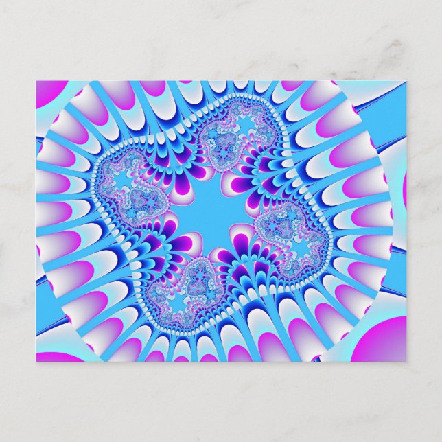 Postal de flor congelada por personalizado (Anverso)