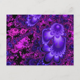 Postal de flor fractal