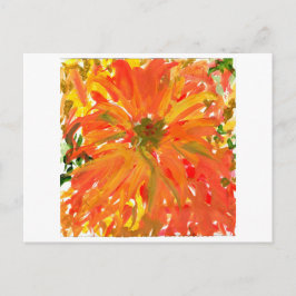 Postal de flor naranja gloriosa