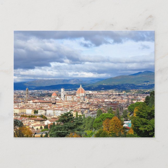 Postal de Florencia, Italia (Anverso)