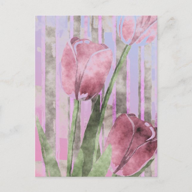 Postal de flores (Anverso)