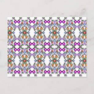 postal de flores ornamentales