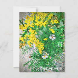 Postal de flores silvestres