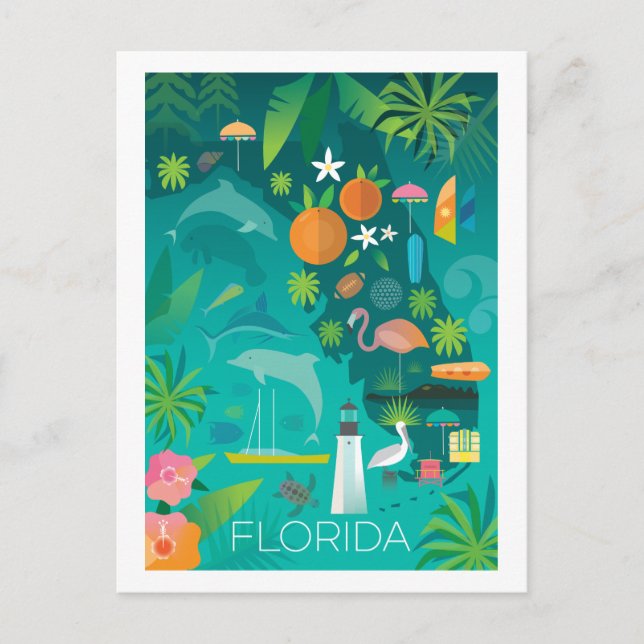 Postal de Florida (Anverso)