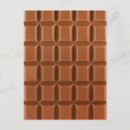 Postal de fondo de barra de chocolate