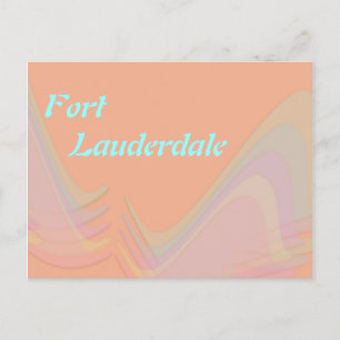 Postal de Fort Lauderdale Florida Pastel Wings