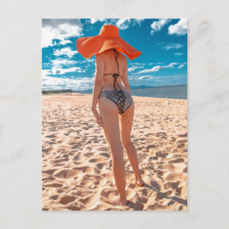 Postal de foto de Babe en verano Time Beach