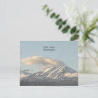 Postal de foto en nube de Monte Adams Washington