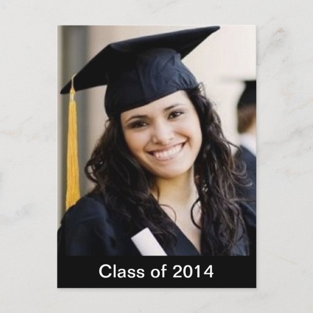 Postal de foto Personalizado de graduación (Anverso)