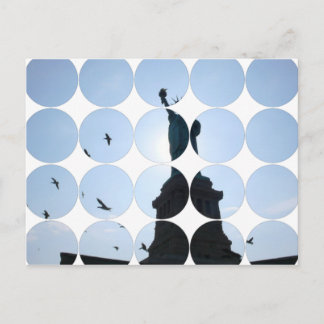 Postal de fotografía circular