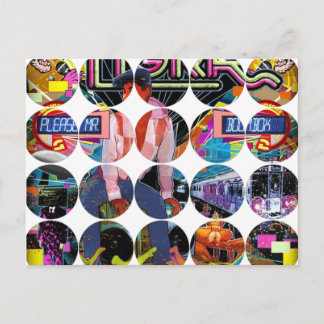 Postal de fotografía circular