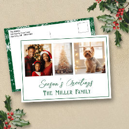 Postal de fotografía de vacaciones de la línea ver