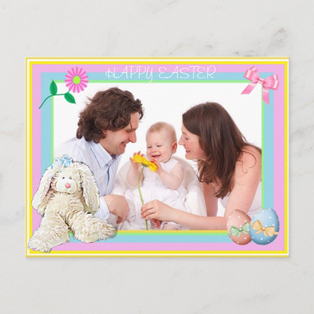 Postal de fotografía familiar personalizada de Pas (Anverso)