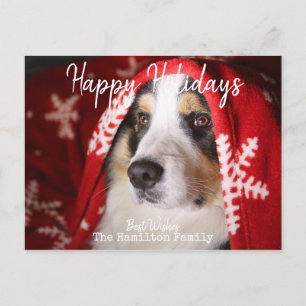 Postal de fotos con Felices Fiestas