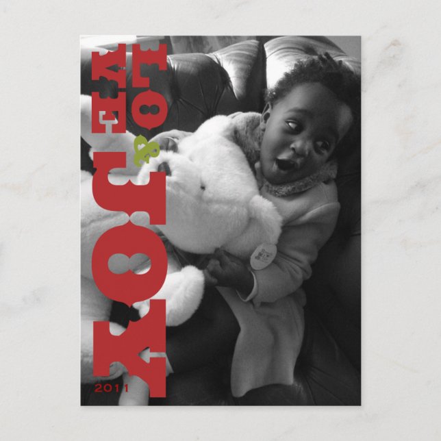 Postal de fotos de amor y alegría (Anverso)