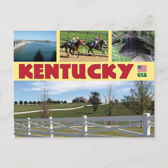 Postal de fotos de Kentucky USA Multiview (Anverso)