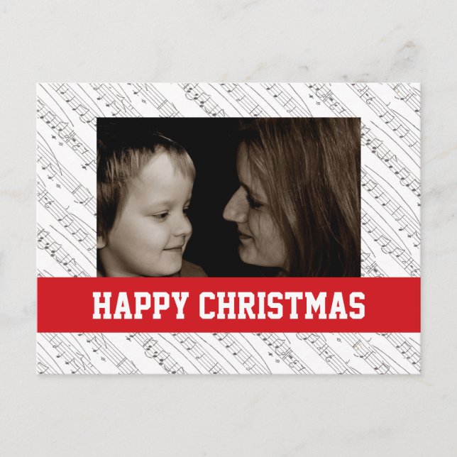 Postal de fotos de la familia de Navidades de Musi (Anverso)