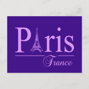 Postal de Francia en París, personalizar