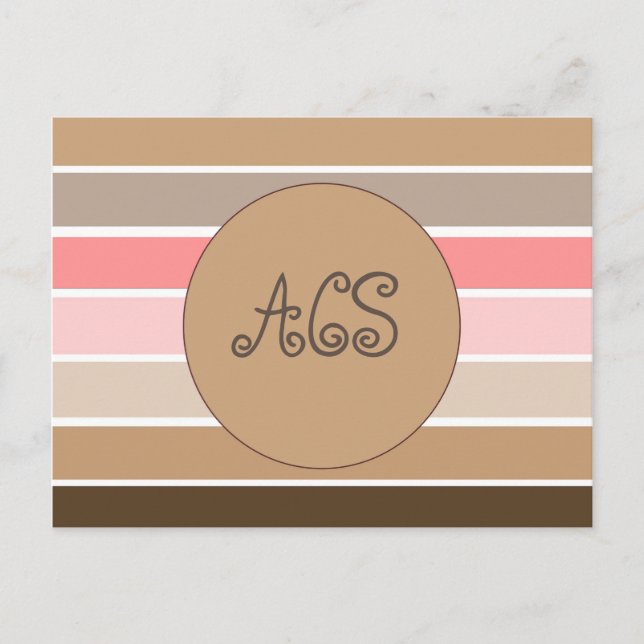 Postal de franjas de la cubierta del mar de Conch (Anverso)