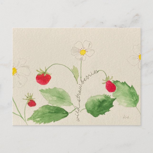 postal de fresa (Anverso)