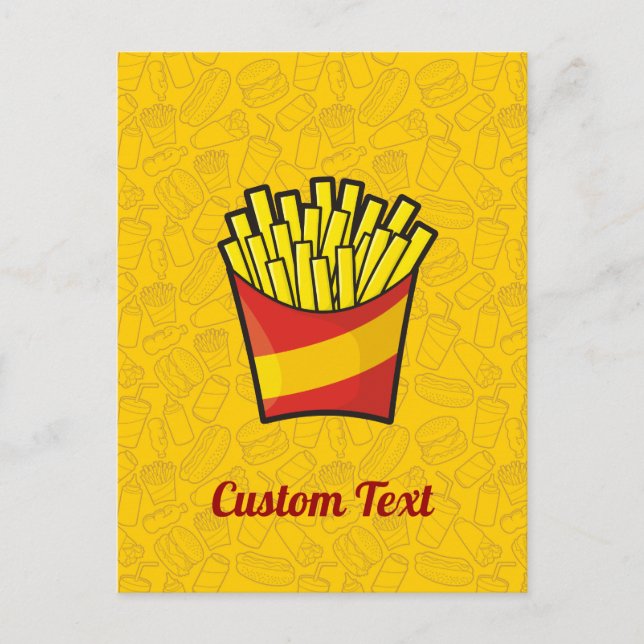 Postal de Fries de Francia (Anverso)