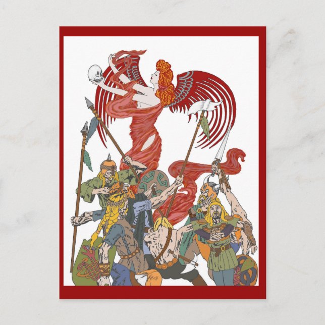 Postal de fuego de Valkyrie (Anverso)