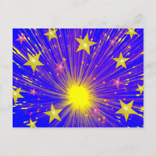 Postal de fuegos artificiales