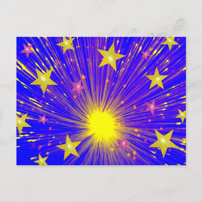 Postal de fuegos artificiales (Anverso)