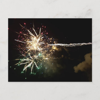Postal de fuegos artificiales