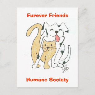 Postal de Furever Friends Humane Society