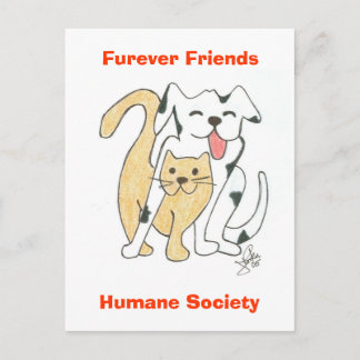 Postal de Furever Friends Humane Society