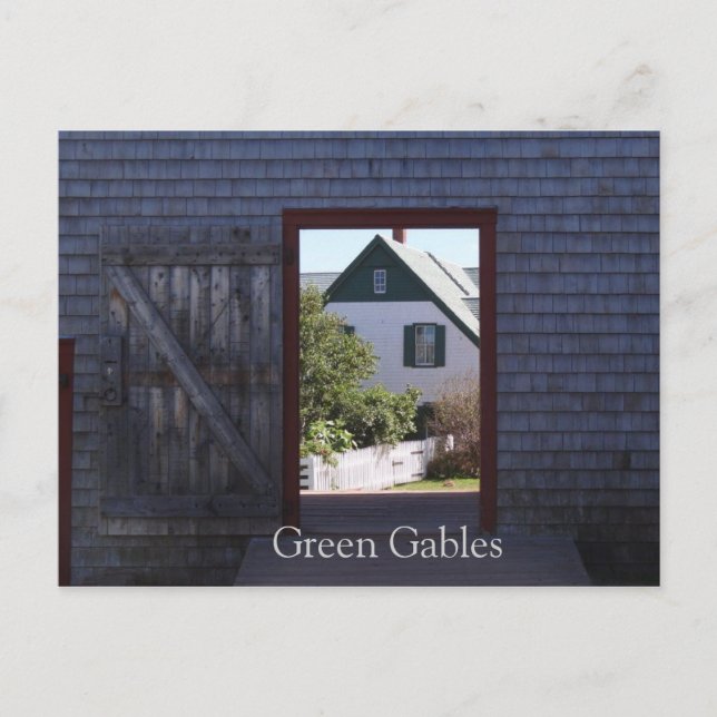 Postal de gables verdes (Anverso)