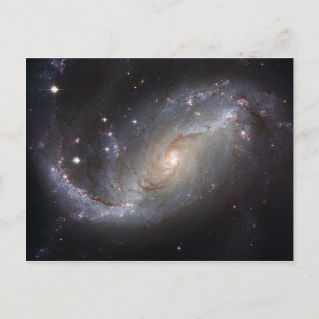 Postal de galaxia espiral (Anverso)