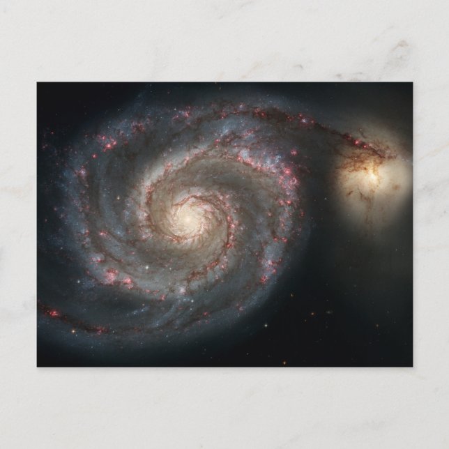 Postal de galaxia espiral (Anverso)