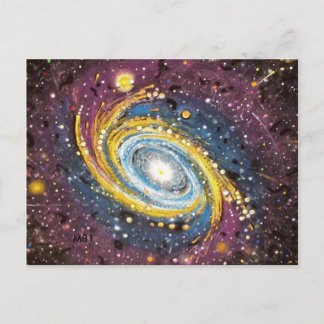 Postal de galaxia espiral M81