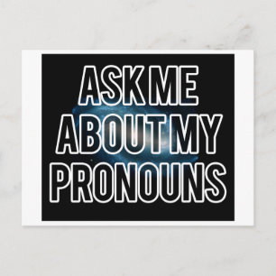 Postal de Galaxy Pronouns
