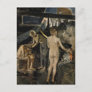 Postal de Gallen-Kallela sobre la Sauna