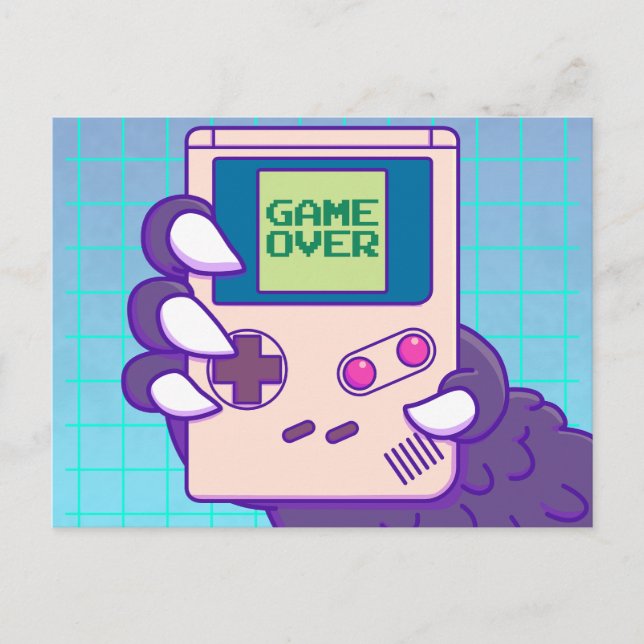 Postal de Game over Godzilla (Anverso)