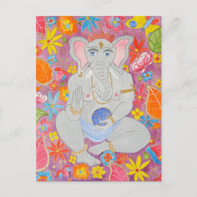 Postal de Ganesh (Anverso)