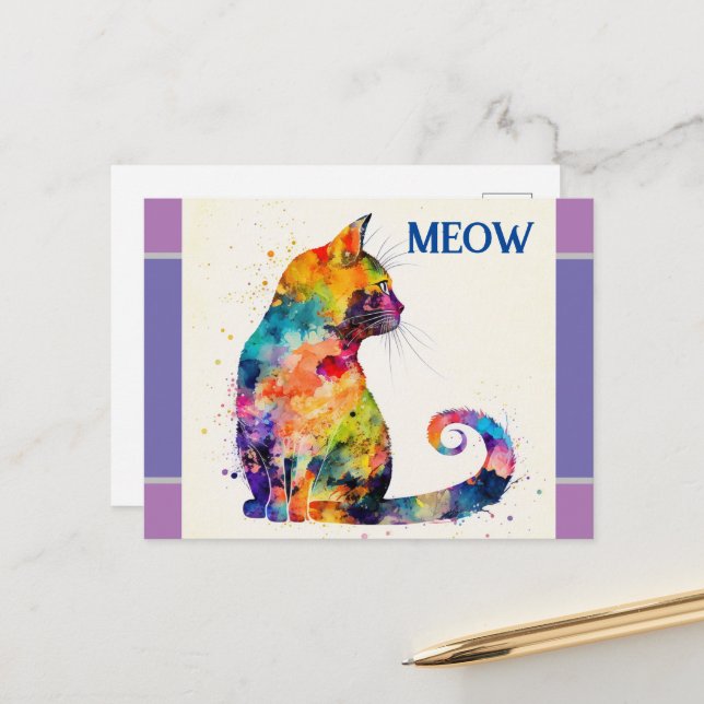 Postal de gato (Anverso/Reverso In Situ)
