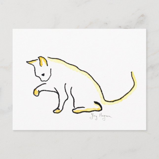 Postal de gato (Anverso)