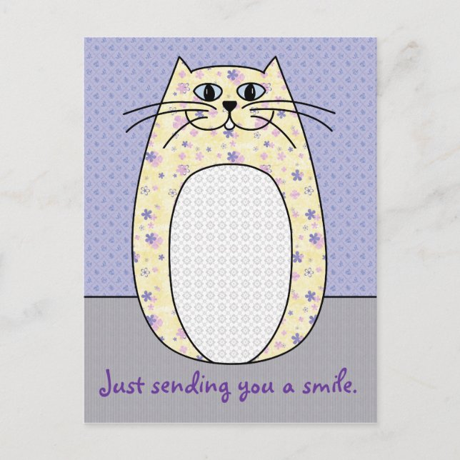 Postal de 'gato amarillo' (Anverso)