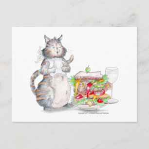 Postal de gato de Bon Appitet