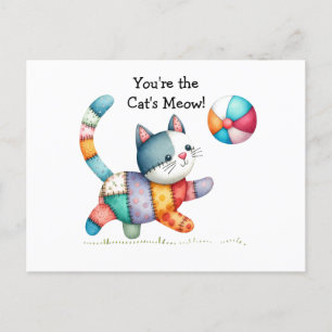 Postal de gatos caprichosa