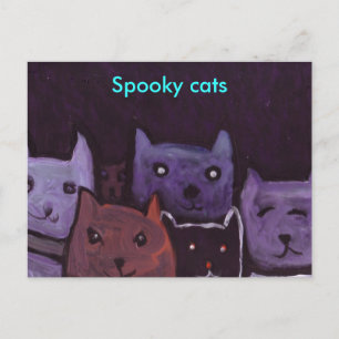 Postal de gatos fantasmales