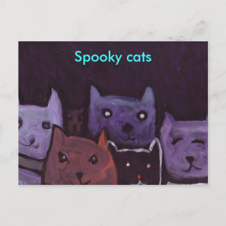 Postal de gatos fantasmales