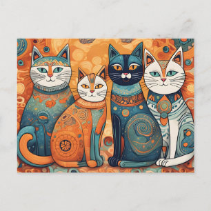 postal de gatos tranquilizantes